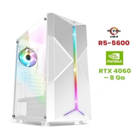 awake x keibo  (RYZEN 5 5600 / RTX 4060 - 8Go), livré monté, WINDOWS 10/11 pré-installé