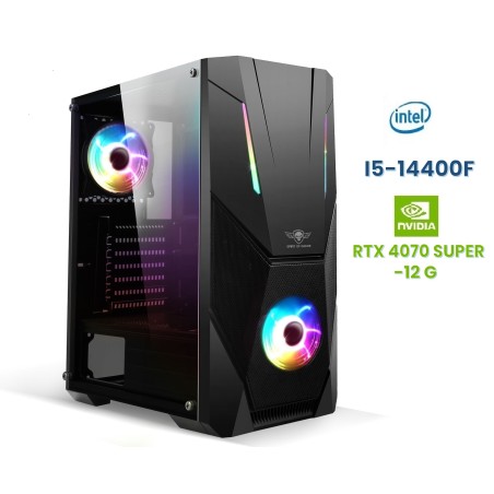 awake x gunkan V4 (INTEL i5-14400F/ RTX 4070 SUPER - 12Go),     livré monté, WINDOWS 10/11 pré-installé, sans activation