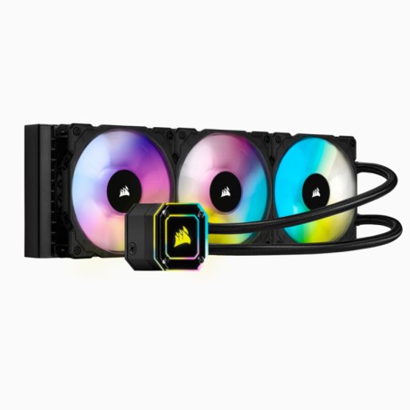 kit watercooling CORSAIR iCue H150i Elite Capellix,   noir